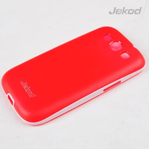 Jekod silikonski ovitek Samsung Galaxy S3 i9300 TPU/T prozorno rdeÄ z okvirjem + zaÅ¡Äitna folija