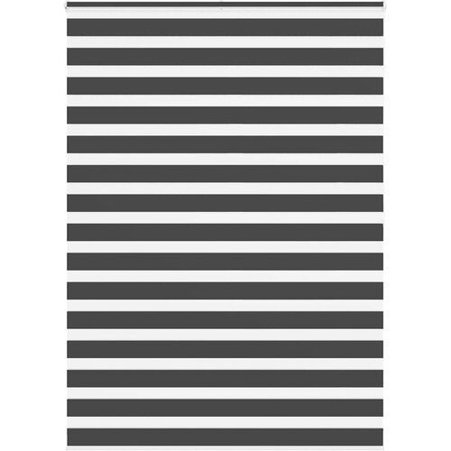 vidaXL Zavjesa zebra crna 155x200 cm širina tkanine 150,9 cm poliester Cijene
