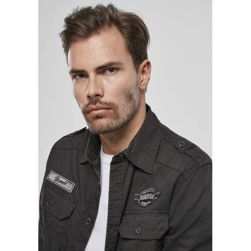 Urban Classics Luis Vintageshirt Black Slike