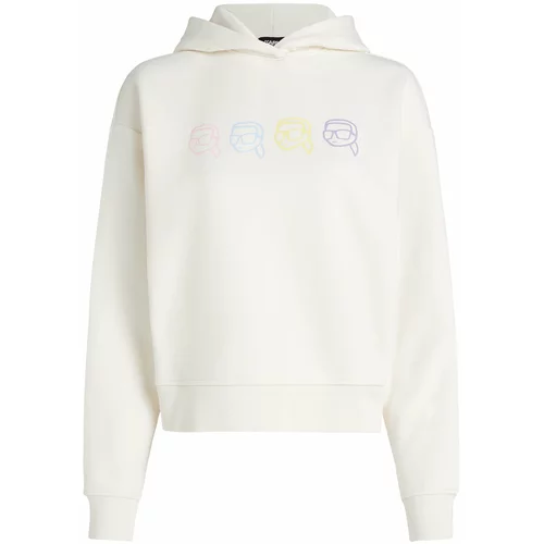 Karl Lagerfeld Sweater majica 'Ikonik' miks boja / bijela