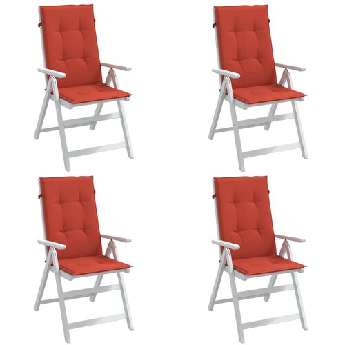  Jastuci za stolice 4 kom prošarano crvena 120x50x4 cm tkanina Cene