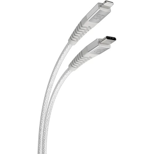 Scosche StrikeLine&amp;trade; USB-C&amp;reg; na pravokutni Lightning&amp;reg; kabel, 1.2m, bijeli Slike