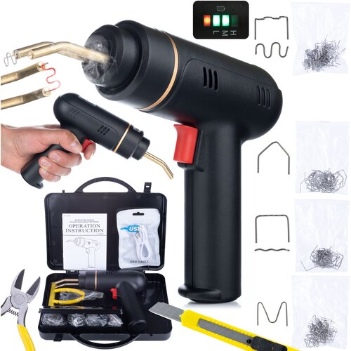 Rosfix black killer RBK200W akumulatorska plastična spenjača v kovčku 200W + 400 sponk, (21739164) Cene