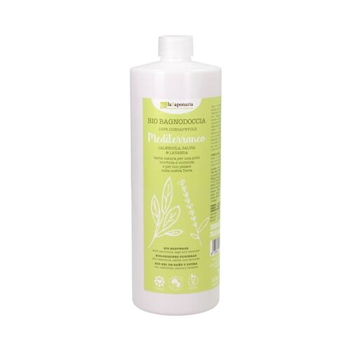 La Saponaria Bio gel za tu&amp;scaron;iranje Mediterran - 1.000 ml Slike