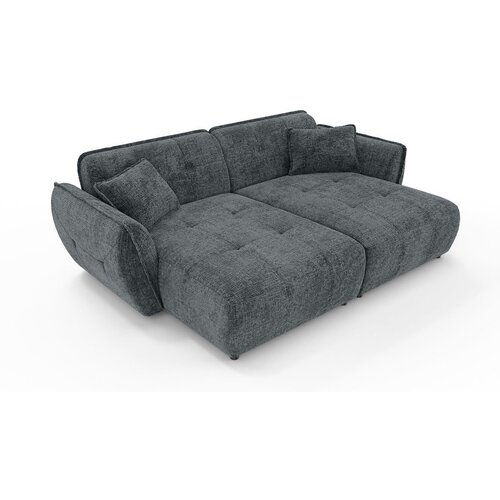Ropez Tamno siva sofa od &amp;scaron;enila s ležaljkom 252 cm Nelia Big &amp;ndash; Slike