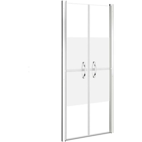 VidaXL Vrata za tu&amp;scaron;-kabinu napola matirana ESG 71 x 190 cm Slike