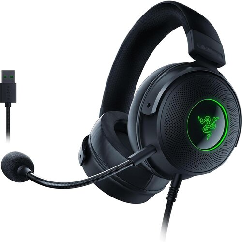 Razer Kraken V3 žične USB slu&scaron;alke črne barve Cene