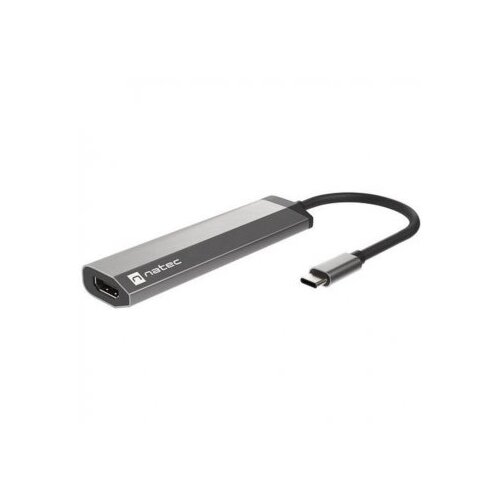  Fowler slim, usb type-c 3-in-1 multi-port adapter (USB3.0 hub + hdmi + pd), max. 100W output, grey Cene