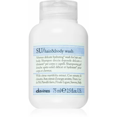DAVINES SU Hair&Body Wash gel za tuširanje i šampon 2 u 1 75 ml