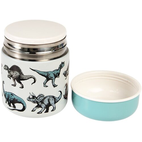Rex London Modro-kremno bela otro&amp;scaron;ka termovka za hrano 280 ml Prehistoric Land &amp;ndash; Slike