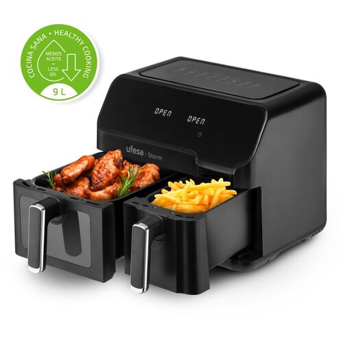 Ufesa AirFryer Storm/bezuljna/dupla posuda/zapremina 9L(5.5L+3.5L)8 programa Cene