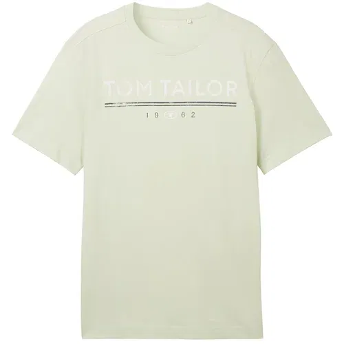 Tom Tailor Majica pastelno zelena / bela