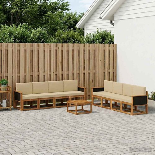  Set vanjskih sofa 9 kom. Prirodna Cijene