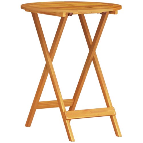  Sklopivi bistro set 3 kom. Smeđa Čvrsto drvo akacije Slike