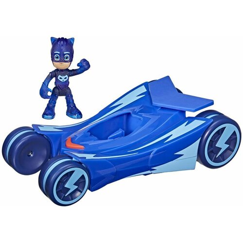Hasbro pj masks plavo vozilo sa figurom Slike
