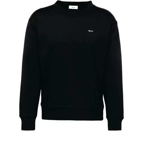 NN07 Sweater majica 'Briggs' crna / bijela