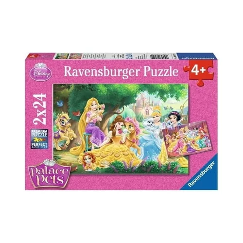 Ravensburger Puzzle - Princeskine najboljše prijateljice, 2 x 24 kosov