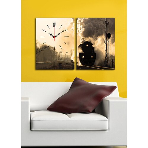Wallity zidni sat 2P3040CS-136, 64x40 cm, 2 dela Cene