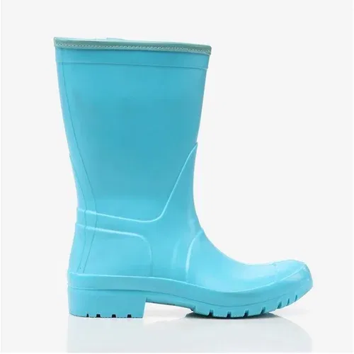 Yaya by Hotiç Turquoise Women's Flat Boots