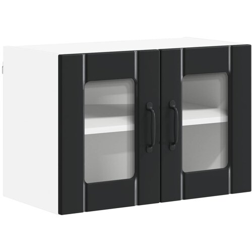  Zidni stakleni ormarić Lucca Crna 60 x 31 x 40 cm Slike