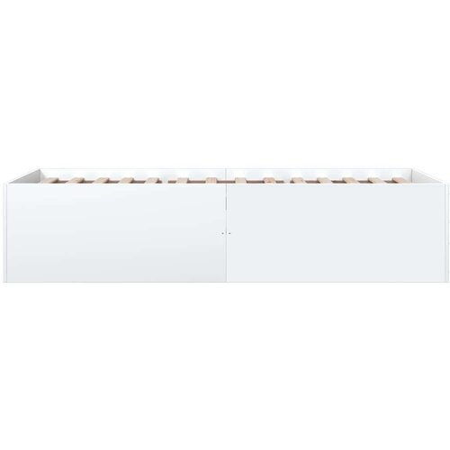 VidaXL Okvir za krevet bijeli 75x190 cm konstruirano drvo Slike