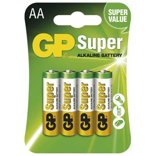 Emos Set od 4 alkalne baterije GP Super AA