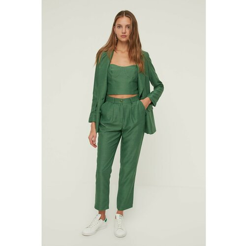 Trendyol green Basic Trousers Slike