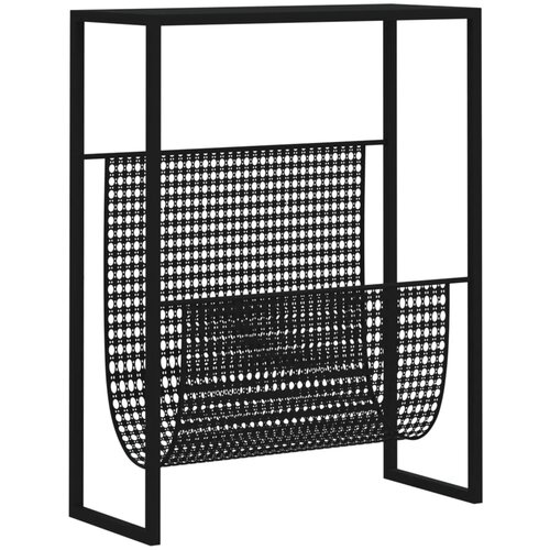 vidaXL Stalak za časopise crni 35 x 15 x 45 cm čelični Cijene