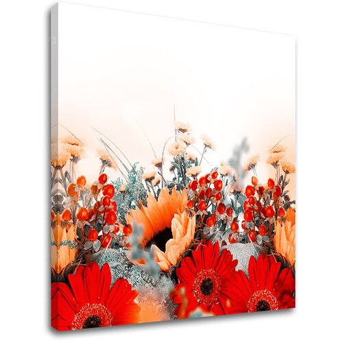  Slike  na platnu crveno CVEĆE_154-12 (moderne slike na platnu) Cene