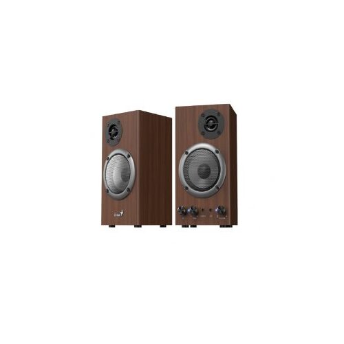 Genius zvučnici HF500B, wood16w, 75dB, 3.5mm, 100V-240Vbass control, tone control Cijene