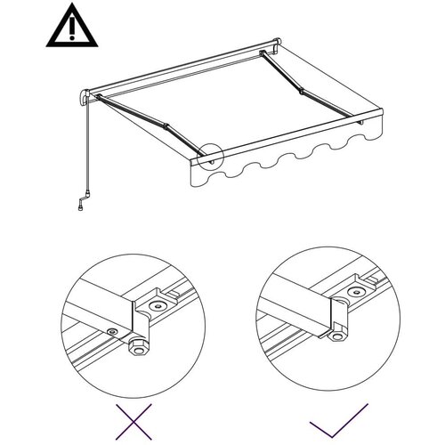  Tenda na ručno uvlačenje 600 x 300 cm narančasto-smeđa Slike