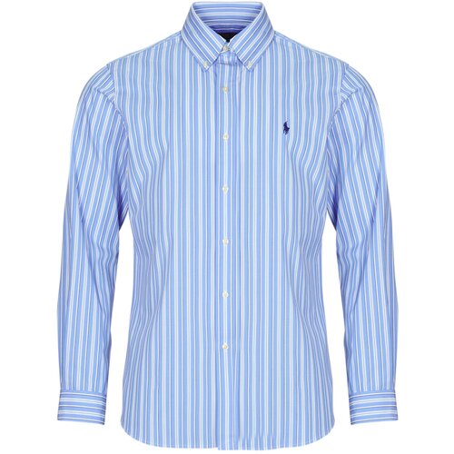 Polo Ralph Lauren Srajce z dolgimi rokavi CHEMISE COUPE DROITE EN POPLINE DE COTON COL BOUTONNE Večbarvna Slike