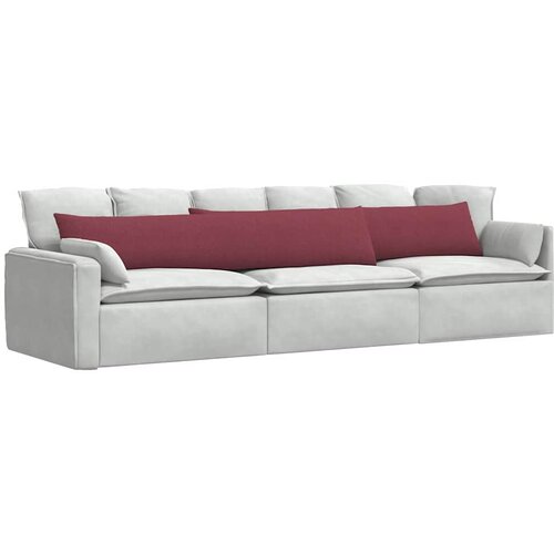  Jastučići za sofu 2 pcs Vinska crvena 200 x 40 cm tkanina Slike