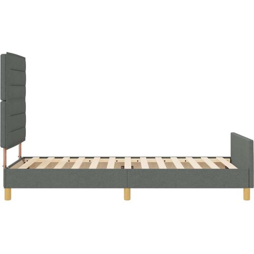 VidaXL Okvir kreveta Tamno siva Konstruirano drvo 90 x 190 cm Izdržljiv Slike