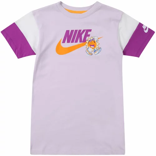 Nike Sportswear Obleka pastelno lila / temno liila / oranžna / bela