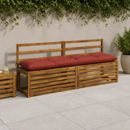  Jastučići za klupe VIANEN 2 kom. 100% poliester Crvena - Crvena 160 x 40 x 12 cm Cene