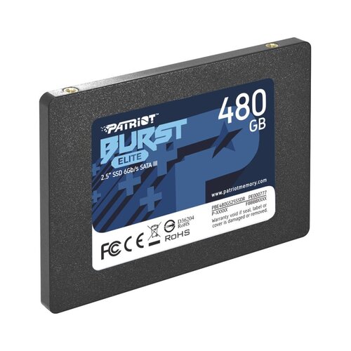Patriot 2.5 SATA3 6GB/S 480GB BURST ELITE 450MBS/320MBS PBE480GS25SSDR SSD Slike