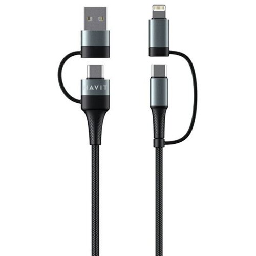 Havit kabel za polnjenje 4v1 USB / USB-C na USB-C / Lightning, 1M Cene