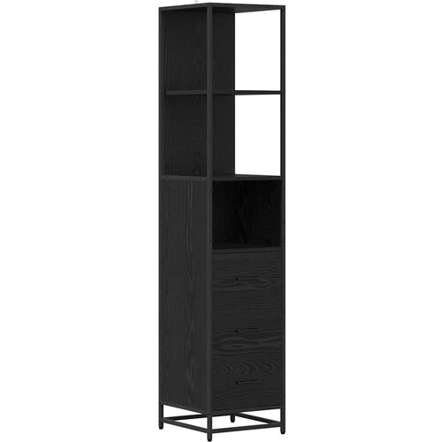 VidaXL set namje&amp;scaron;taja za kupaonicu 4 pcs crni hrast 90 x 33 x 60 cm Slike