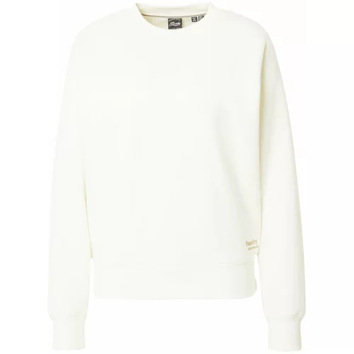Superdry Sweater majica 'ESSENTIAL' vuneno bijela