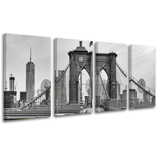  Slike na platnu 4-delne mesta - new york ME114E40 (moderne) Slike