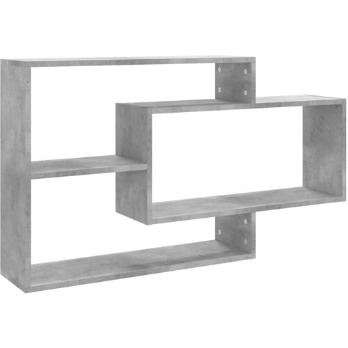  Zidne police siva boja betona 104x20x58,5 cm konstruirano drvo Slike