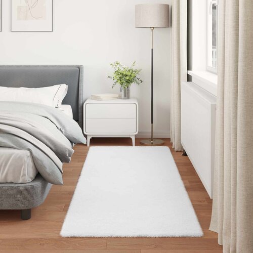  Protuklizni tepih od umjetnog zečjeg krzna OLITE Bijela 100 x 200 cm Slike