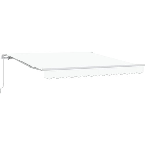 vidaXL Ročna retraktibilna tenda Bela 300x250 cm, (22146392) Cene
