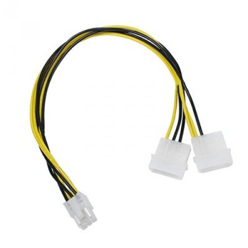 Fast Asia naponski konektor 2x MOLEX m na PCI Express GFX 6 pin ž  napojni adapter 2x MOLEX - muški PCI E 6-pin - ženski ž/ž Cene