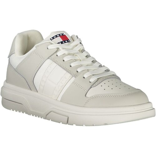 Tommy Jeans Niske tenisice 'The Brooklyn' svijetlosiva / bijela Cene