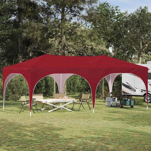  Rastezljivi &scaron;ator za zabave Tamno crvena 575 x 288 x 245 cm Cijene