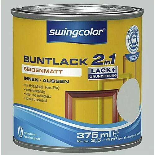 SWINGCOLOR Barvni lak 2v1 Swingcolor (svetlo siva, svilnato mat, 375 ml)