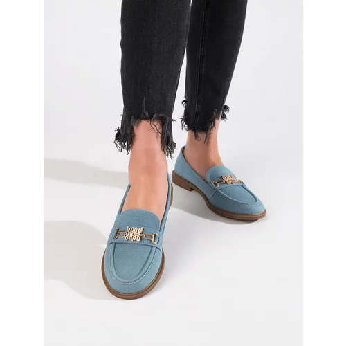 Shelvt Women's stylish denim loafers