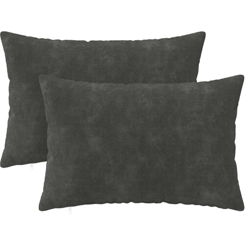  Presvlaka za jastuk 2 pcs HEERLEN Antracit 50 x 80 cm Slike